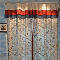 卡通海军窗帘布规格 1.2米宽*2.8米高