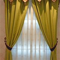 橙果布艺 草绿色波点，简约风格