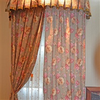 双色印花窗帘布艺